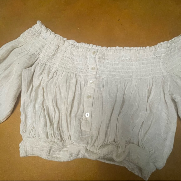 Free People cream prairie crop top - Picture 7 of 7